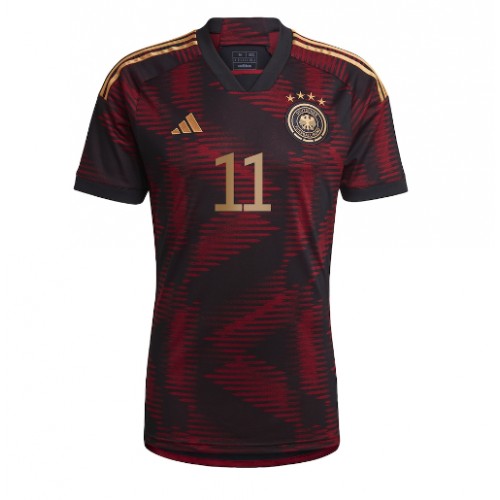 Tyskland Mario Gotze #11 Bortatröja VM 2022 Kortärmad
